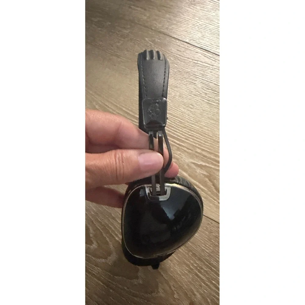 Skullcandy Navigator On-Ear Headphones Polished Black Tested Working No Cable